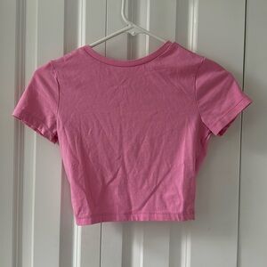 Pink crop top